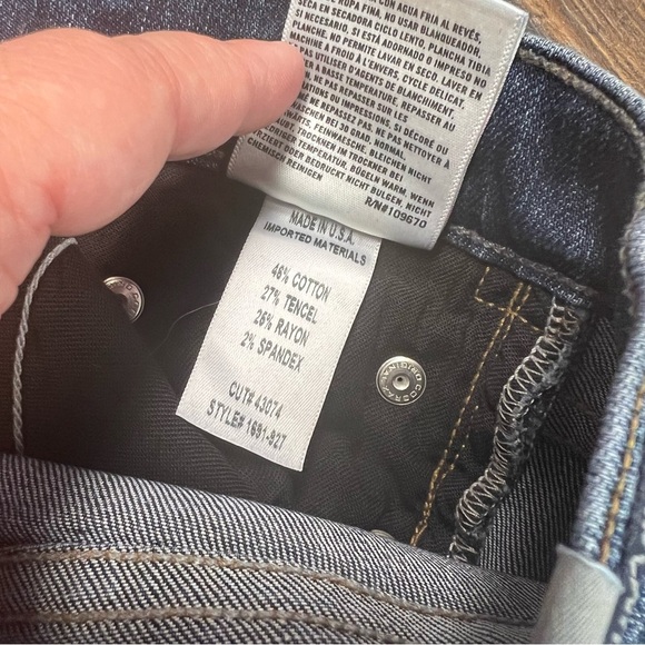 citizen of humanity rocket high rise skinny with bottom studs SZ 28/6 - Picture 10 of 12